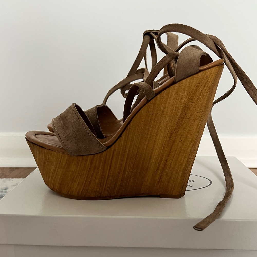 Steve Madden - PLMBEACH Lace up Wedge Sandals